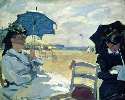 The Beach at Trouville by Claude Monet